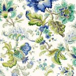 1441602 - Bleu céladon fond écru
